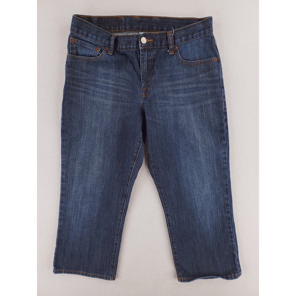 Lucky Brand Jean Womens 29 Blue Classic Fit Crop Stretch Denim Pants Y2K Whisker